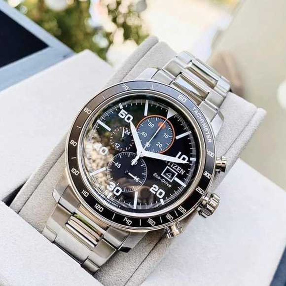 Citizen Sport Watch 42mm with Black Dial - AW1571-76E | Abt Citizen 42mm Professional Mineral Glass Watch!